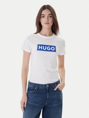 HUGO - Bluzka damska na wiosnę ze sklepu: MODIVO w kategorii: Bluzki damskie - zdjęcie WP-EBWP-BKLVO-LN0_0000303808198