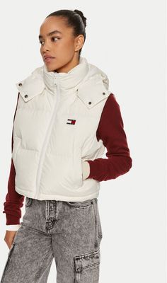 Kamizelka damska jesienna Tommy Jeans ze sklepu: MODIVO w kategorii: Kamizelki damskie - zdjęcie WP-EBWP-BKLVO-LN0_0000303848873
