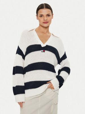 Sweter damski casual na zimę Tommy Jeans ze sklepu: MODIVO w kategorii: Swetry damskie - zdjęcie WP-EBWP-BKLVO-LN0_0000303850005