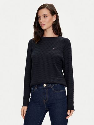 Sweter damski casual na zimę Tommy Hilfiger ze sklepu: MODIVO w kategorii: Swetry damskie - zdjęcie WP-EBWP-BKLVO-LN0_0000303852566