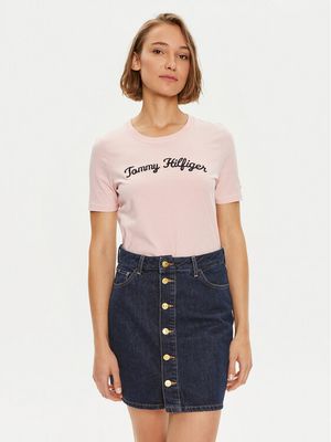 Bluzka damska na lato Tommy Hilfiger ze sklepu: MODIVO w kategorii: Bluzki damskie - zdjęcie WP-EBWP-BKLVO-LN0_0000303853013