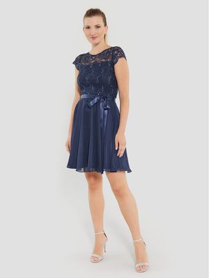 Swing - Sukienka elegancka ze sklepu: MODIVO w kategorii: Sukienki - zdjęcie WP-EBWP-BKLVO-LN0_0000303863821