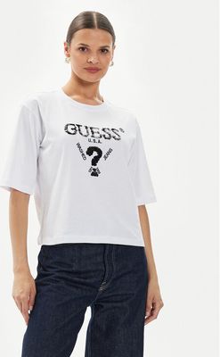 Guess - Bluzka damska ze sklepu: MODIVO w kategorii: Bluzki damskie - zdjęcie WP-EBWP-BKLVO-LN0_0000303933081