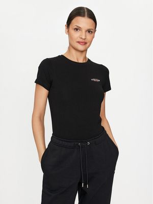 Bluzka damska casual Guess Jeans ze sklepu: MODIVO w kategorii: Bluzki damskie - zdjęcie WP-EBWP-BKLVO-LN0_0000303937348