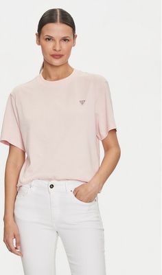 Bluzka damska Guess Jeans ze sklepu: MODIVO w kategorii: Bluzki damskie - zdjęcie WP-EBWP-BKLVO-LN0_0000303937409