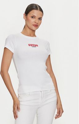 Bluzka damska młodzieżowa casualowa Guess Jeans ze sklepu: MODIVO w kategorii: Bluzki damskie - zdjęcie WP-EBWP-BKLVO-LN0_0000303937874