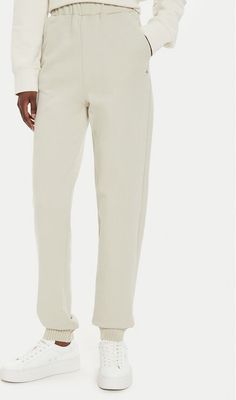 Spodnie damskie Calvin Klein Jeans ze sklepu: MODIVO w kategorii: Spodnie damskie - zdjęcie WP-EBWP-BKLVO-LN0_0000304068904