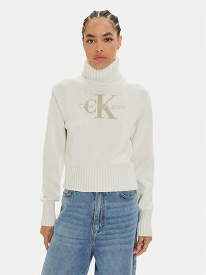 Sweter damski Calvin Klein Jeans ze sklepu: MODIVO w kategorii: Swetry damskie - zdjęcie WP-EBWP-BKLVO-LN0_0000304073526