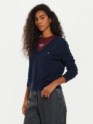 Sweter damski na zimę Tommy Jeans ze sklepu: MODIVO w kategorii: Swetry damskie - zdjęcie WP-EBWP-BKLVO-LN0_0000304074806