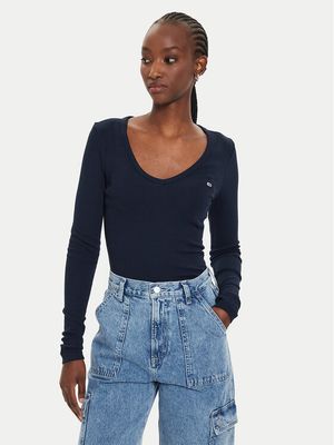 Bluzka damska Tommy Jeans ze sklepu: MODIVO w kategorii: Bluzki damskie - zdjęcie WP-EBWP-BKLVO-LN0_0000304075285