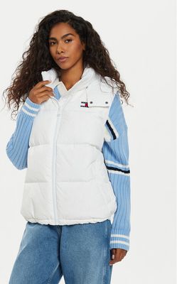Kamizelka damska casual jesienna Tommy Jeans ze sklepu: MODIVO w kategorii: Kamizelki damskie - zdjęcie WP-EBWP-BKLVO-LN0_0000304075414