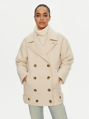 Płaszcz damski Tommy Jeans ze sklepu: MODIVO w kategorii: Płaszcze damskie - zdjęcie WP-EBWP-BKLVO-LN0_0000304075520