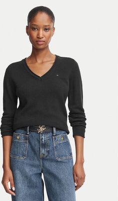 Sweter damski na zimę Tommy Hilfiger ze sklepu: MODIVO w kategorii: Swetry damskie - zdjęcie WP-EBWP-BKLVO-LN0_0000304081699