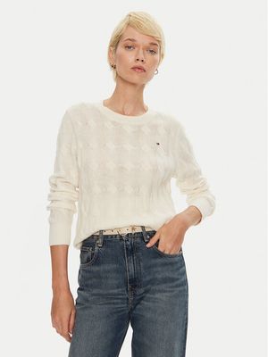 Sweter damski casual Tommy Hilfiger ze sklepu: MODIVO w kategorii: Swetry damskie - zdjęcie WP-EBWP-BKLVO-LN0_0000304082801