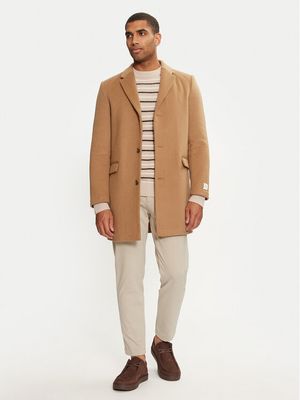Płaszcz męski elegancki Calvin Klein ze sklepu: MODIVO w kategorii: Płaszcze męskie - zdjęcie WP-EBWP-BKLVO-LN0_0000304090554