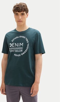 T-shirt męski w stylu młodzieżowym Tom Tailor Denim ze sklepu: MODIVO w kategorii: T-shirty męskie - zdjęcie WP-EBWP-BKLVO-LN0_0000304210945