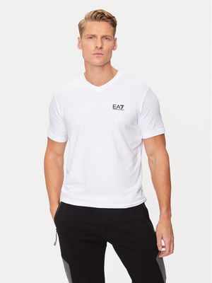 T-shirt męski casual EA7 Emporio Armani ze sklepu: MODIVO w kategorii: T-shirty męskie - zdjęcie WP-EBWP-BKLVO-LN0_0000304212994