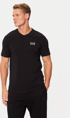 T-shirt męski casual EA7 Emporio Armani ze sklepu: MODIVO w kategorii: T-shirty męskie - zdjęcie WP-EBWP-BKLVO-LN0_0000304213007