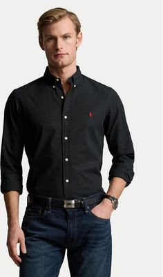 Koszula męska casual Polo Ralph Lauren ze sklepu: MODIVO w kategorii: Koszule męskie - zdjęcie WP-EBWP-BKLVO-LN0_0000304213458