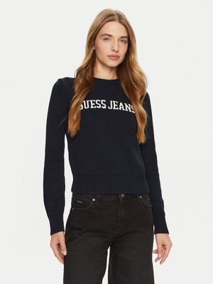 Sweter damski casual na zimę Guess Jeans ze sklepu: MODIVO w kategorii: Swetry damskie - zdjęcie WP-EBWP-BKLVO-LN0_0000304222269