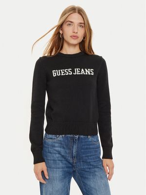 Guess Jeans - Sweter damski casualowy ze sklepu: MODIVO w kategorii: Swetry damskie - zdjęcie WP-EBWP-BKLVO-LN0_0000304222313