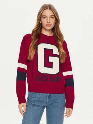 Guess Jeans - Sweter damski ze sklepu: MODIVO w kategorii: Swetry damskie - zdjęcie WP-EBWP-BKLVO-LN0_0000304222337