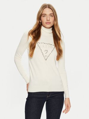 Sweter damski Guess ze sklepu: MODIVO w kategorii: Swetry damskie - zdjęcie WP-EBWP-BKLVO-LN0_0000304255854