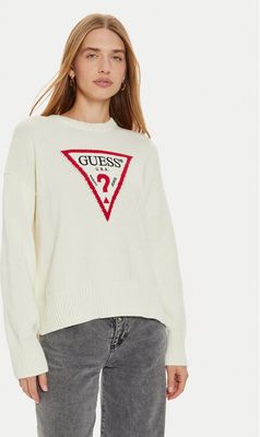 Sweter damski na zimę casual Guess Jeans ze sklepu: MODIVO w kategorii: Swetry damskie - zdjęcie WP-EBWP-BKLVO-LN0_0000304256134