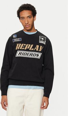 Bluza męska młodzieżowa Replay ze sklepu: MODIVO w kategorii: Bluzy męskie - zdjęcie WP-EBWP-BKLVO-LN0_0000304399169