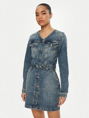 Sukienka Tommy Jeans ze sklepu: MODIVO w kategorii: Sukienki - zdjęcie WP-EBWP-BKLVO-LN0_0000304403378