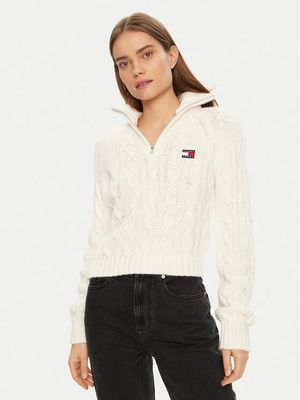 Sweter damski na zimę Tommy Jeans ze sklepu: MODIVO w kategorii: Swetry damskie - zdjęcie WP-EBWP-BKLVO-LN0_0000304404573