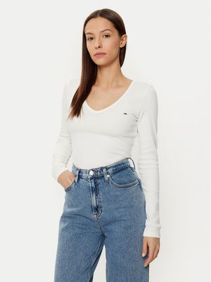 Tommy Jeans - Bluzka damska casualowa ze sklepu: MODIVO w kategorii: Bluzki damskie - zdjęcie WP-EBWP-BKLVO-LN0_0000304405372