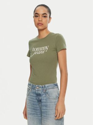 Bluzka damska na wiosnę młodzieżowa Tommy Jeans ze sklepu: MODIVO w kategorii: Bluzki damskie - zdjęcie WP-EBWP-BKLVO-LN0_0000304405679