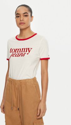 Bluzka damska wiosenna młodzieżowa Tommy Jeans ze sklepu: MODIVO w kategorii: Bluzki damskie - zdjęcie WP-EBWP-BKLVO-LN0_0000304405815