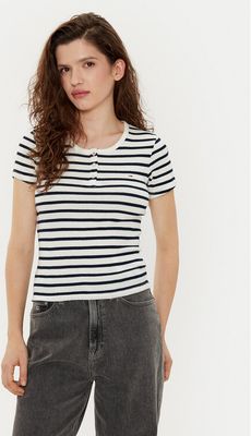 Bluzka damska wiosenna Tommy Jeans ze sklepu: MODIVO w kategorii: Bluzki damskie - zdjęcie WP-EBWP-BKLVO-LN0_0000304406140