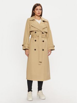 Płaszcz damski jesienny Tommy Jeans ze sklepu: MODIVO w kategorii: Płaszcze damskie - zdjęcie WP-EBWP-BKLVO-LN0_0000304407475
