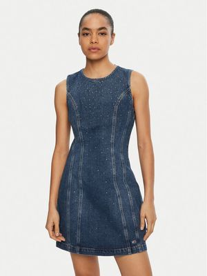 Tommy Jeans - Sukienka rozkloszowana ze sklepu: MODIVO w kategorii: Sukienki - zdjęcie WP-EBWP-BKLVO-LN0_0000304407529