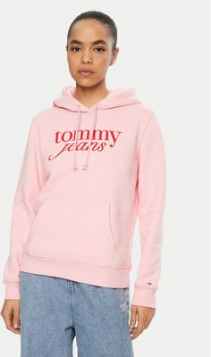 Bluza damska w stylu młodzieżowym Tommy Jeans ze sklepu: MODIVO w kategorii: Bluzy damskie - zdjęcie WP-EBWP-BKLVO-LN0_0000304407871