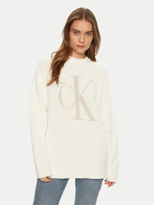 Calvin Klein Jeans - Sweter damski zimowy ze sklepu: MODIVO w kategorii: Swetry damskie - zdjęcie WP-EBWP-BKLVO-LN0_0000304412844