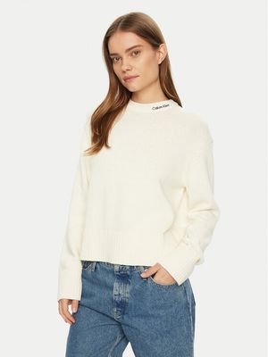 Calvin Klein Jeans - Sweter damski casualowy na zimę ze sklepu: MODIVO w kategorii: Swetry damskie - zdjęcie WP-EBWP-BKLVO-LN0_0000304412882