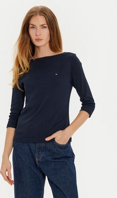 Bluzka damska Tommy Hilfiger ze sklepu: MODIVO w kategorii: Bluzki damskie - zdjęcie WP-EBWP-BKLVO-LN0_0000304429408