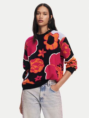Sweter damski casual Desigual ze sklepu: MODIVO w kategorii: Swetry damskie - zdjęcie WP-EBWP-BKLVO-LN0_0000304477546