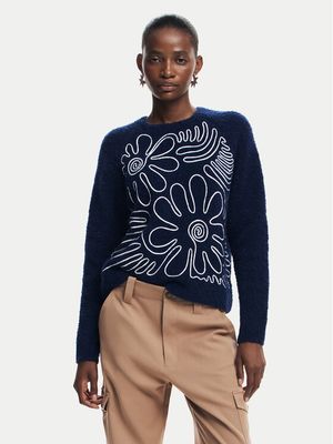 Sweter damski na zimę Desigual ze sklepu: MODIVO w kategorii: Swetry damskie - zdjęcie WP-EBWP-BKLVO-LN0_0000304477669
