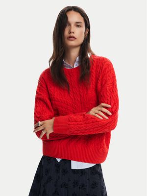 Sweter damski casual Desigual ze sklepu: MODIVO w kategorii: Swetry damskie - zdjęcie WP-EBWP-BKLVO-LN0_0000304477713