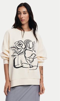 Bluza damska młodzieżowa na jesień Desigual ze sklepu: MODIVO w kategorii: Bluzy damskie - zdjęcie WP-EBWP-BKLVO-LN0_0000304477805