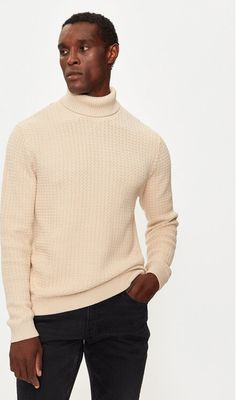 Sweter męski na zimę casual Selected Homme ze sklepu: MODIVO w kategorii: Swetry męskie - zdjęcie WP-EBWP-BKLVO-LN0_0000304509902
