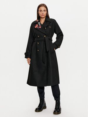 Płaszcz damski casual Aeronautica Militare ze sklepu: MODIVO w kategorii: Płaszcze damskie - zdjęcie WP-EBWP-BKLVO-LN0_0000304565182