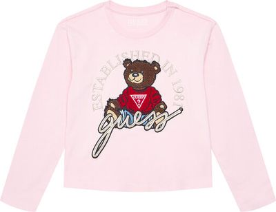 Bluzka dziewczęca wiosenna Guess ze sklepu: MODIVO w kategorii: Bluzki dziewczęce - zdjęcie WP-EBWP-BKLVO-LN0_0000304571985