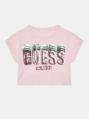 Bluzka dziewczęca letnia Guess ze sklepu: MODIVO w kategorii: Bluzki dziewczęce - zdjęcie WP-EBWP-BKLVO-LN0_0000304572623
