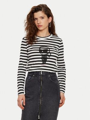 Bluzka damska casual Karl Lagerfeld ze sklepu: MODIVO w kategorii: Bluzki damskie - zdjęcie WP-EBWP-BKLVO-LN0_0000304578847